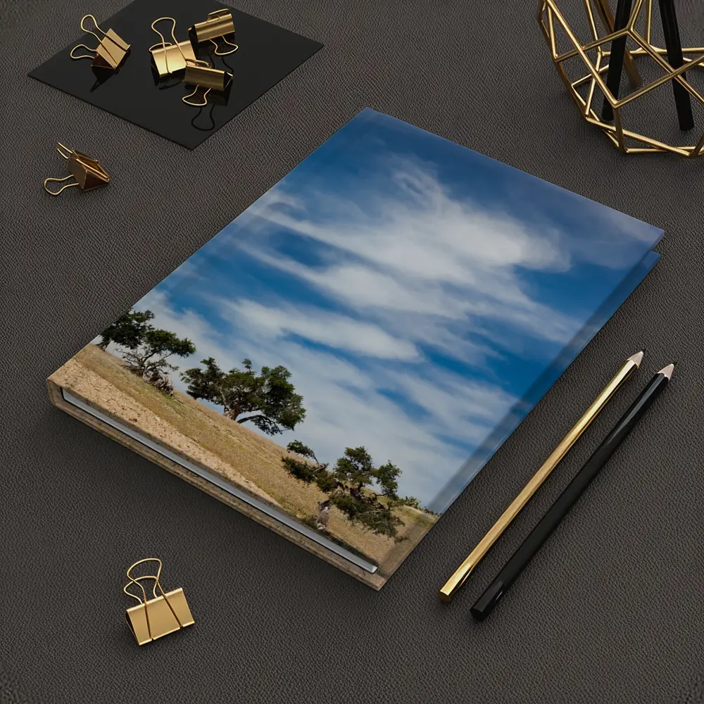 Argan Trees Under Blue Wispy Sky – Notebooks
