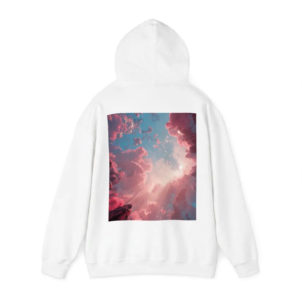 Pink Fantasy Sky Surreal Crystal Landscape – Hoodies