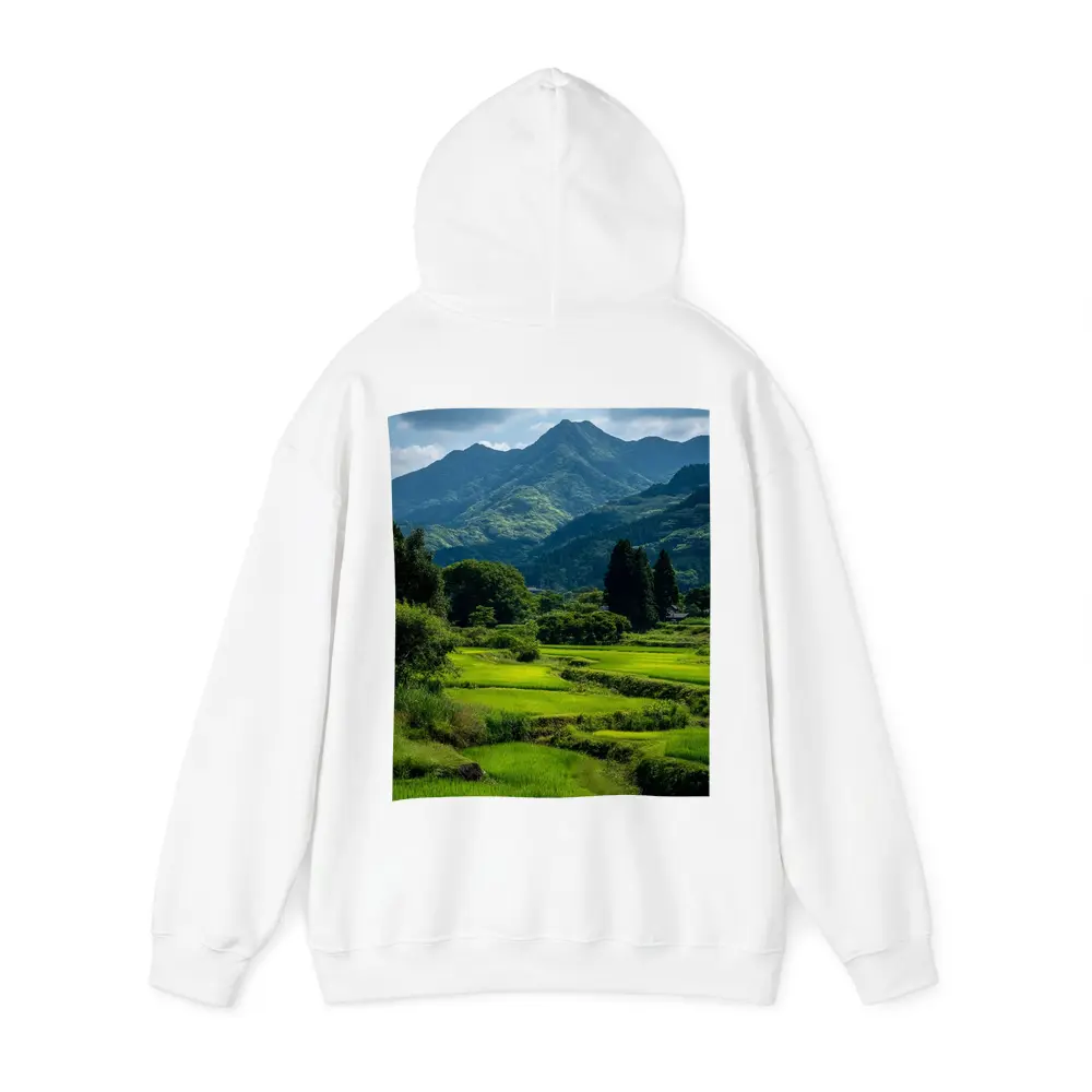 Japanese Rice Fields Mountain Landscape Photography – Hoodies
