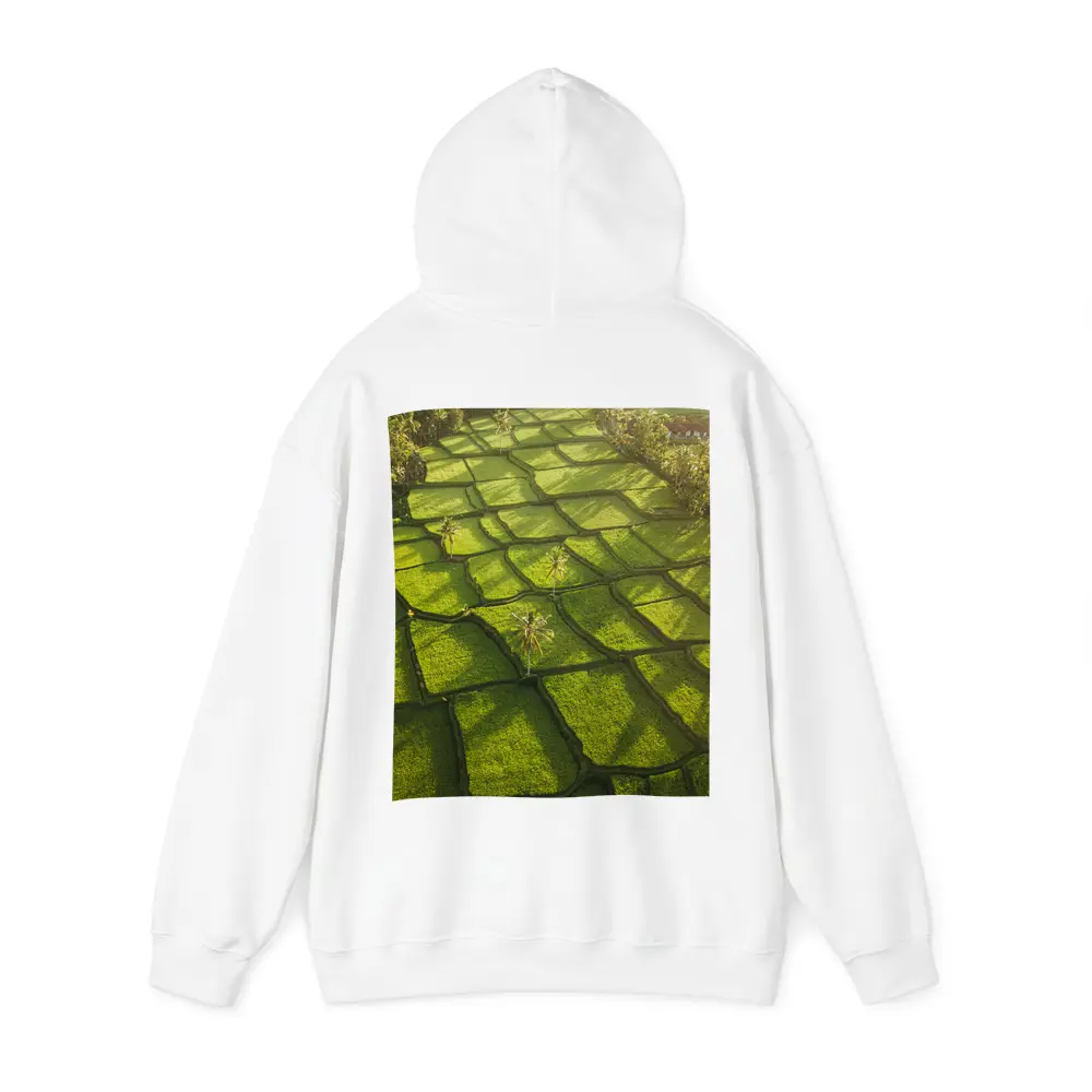 Aerial Rice Fields Green Tropical Landscape – Hoodies