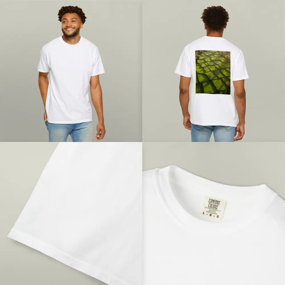 Aerial Rice Fields Green Tropical Landscape – T-Shirts