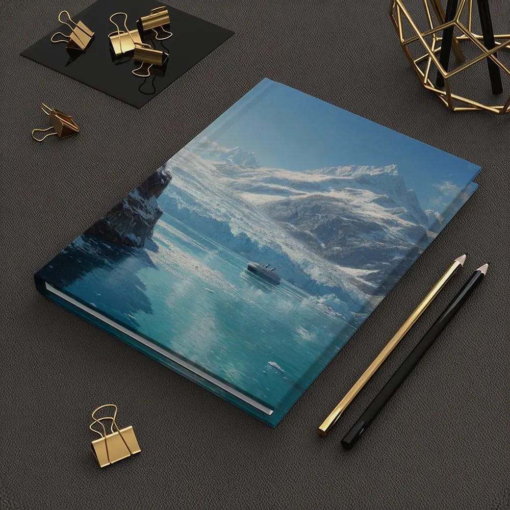Cruise Ship Glacier Bay Alaska Oil Painting – Notebooks