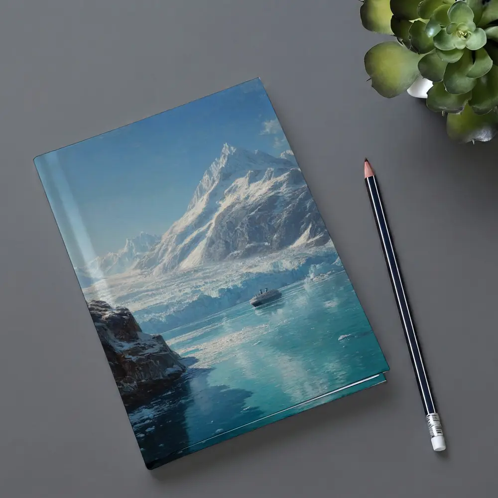 Cruise Ship Glacier Bay Alaska Oil Painting – Notebooks
