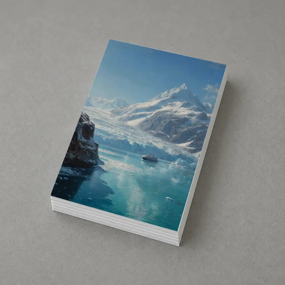 Cruise Ship Glacier Bay Alaska Oil Painting – Postcards