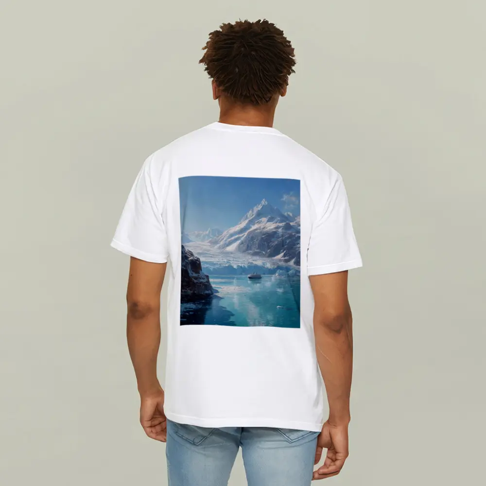 Cruise Ship Glacier Bay Alaska Oil Painting – T-Shirts