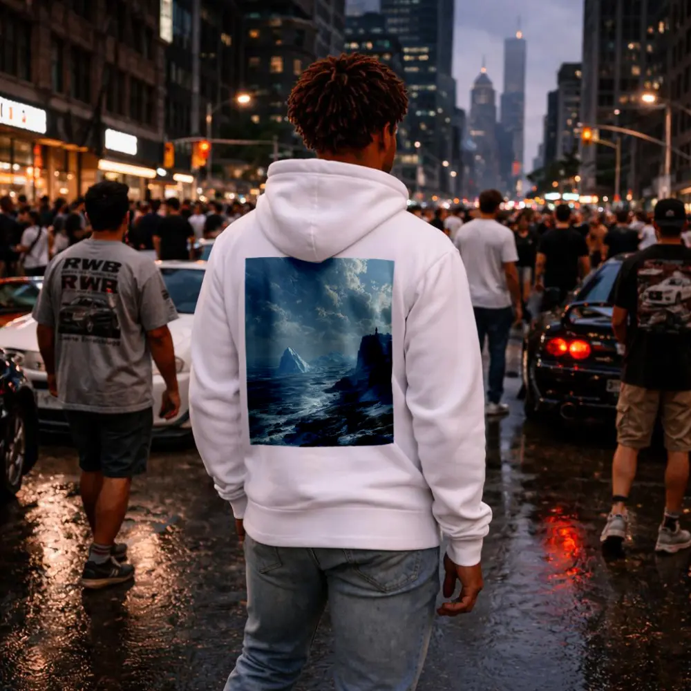 Arctic Cliffs Iceberg Ocean Winter Landscape – Hoodies