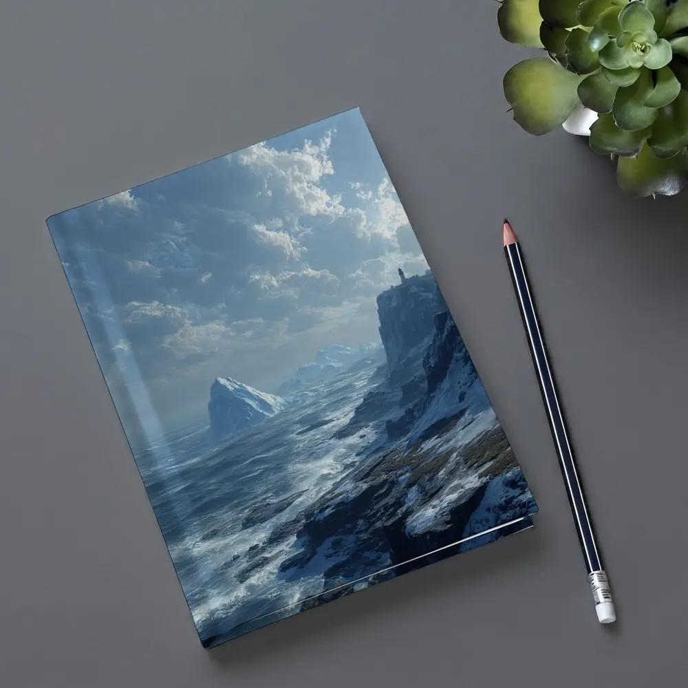 Arctic Cliffs Iceberg Ocean Winter Landscape – Notebooks