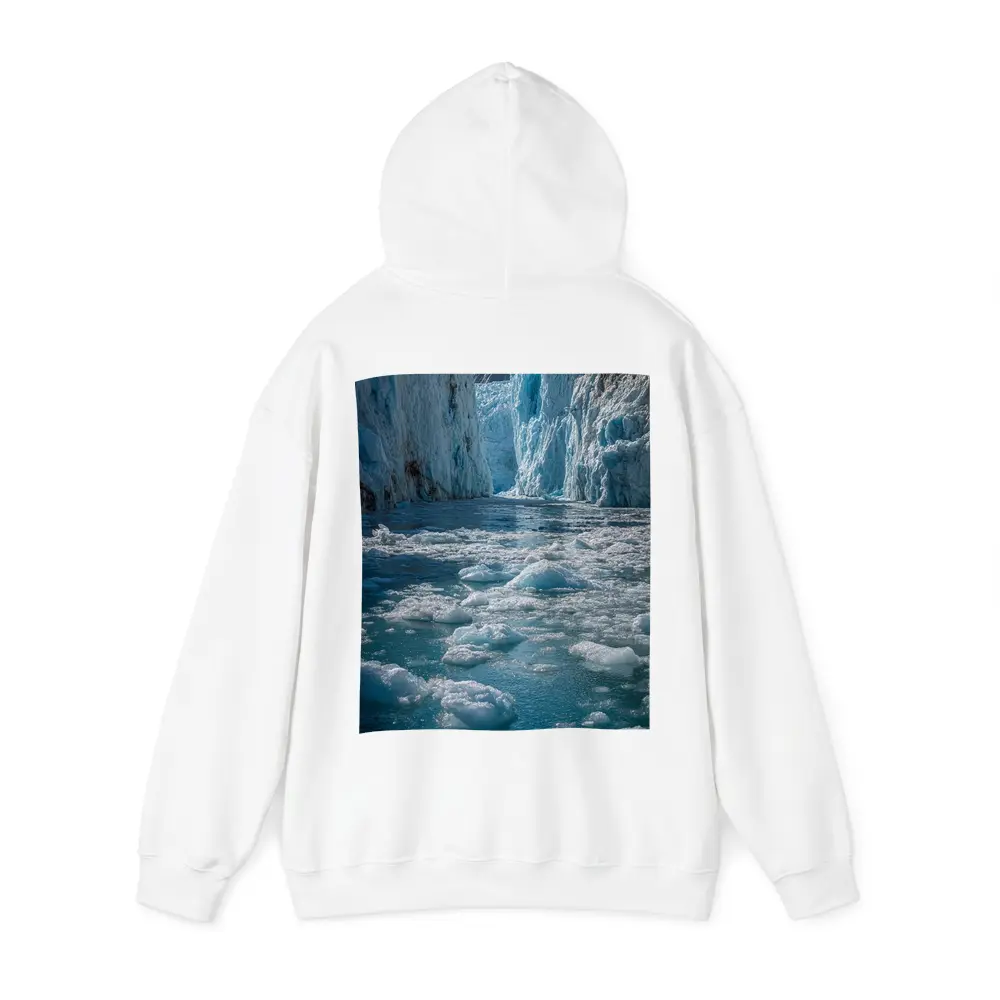 Glacier Calving Into Icy Blue Waters – Hoodies