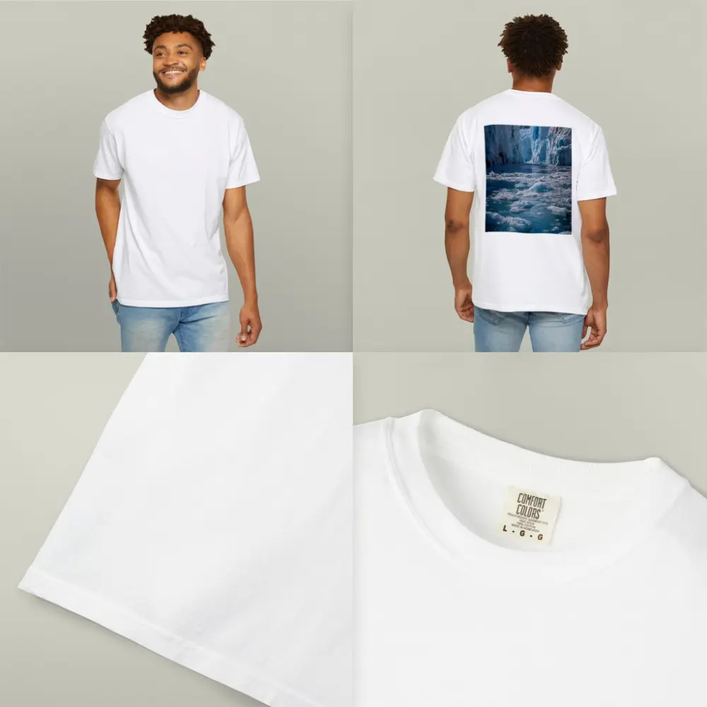 Glacier Calving Into Icy Blue Waters – T-Shirts