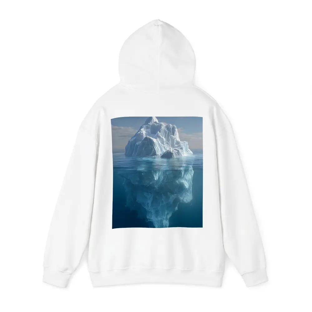 Iceberg Above And Below Ocean Surface – Hoodies