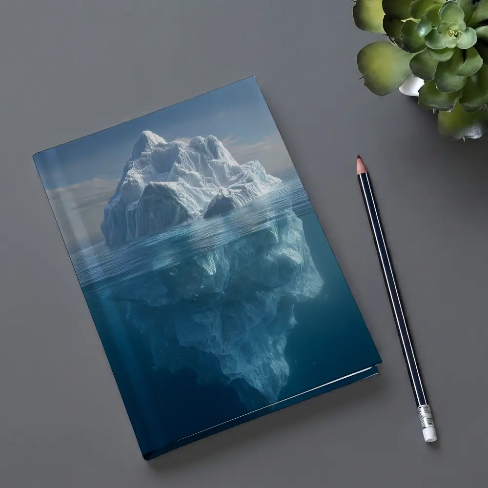 Iceberg Above And Below Ocean Surface – Notebooks