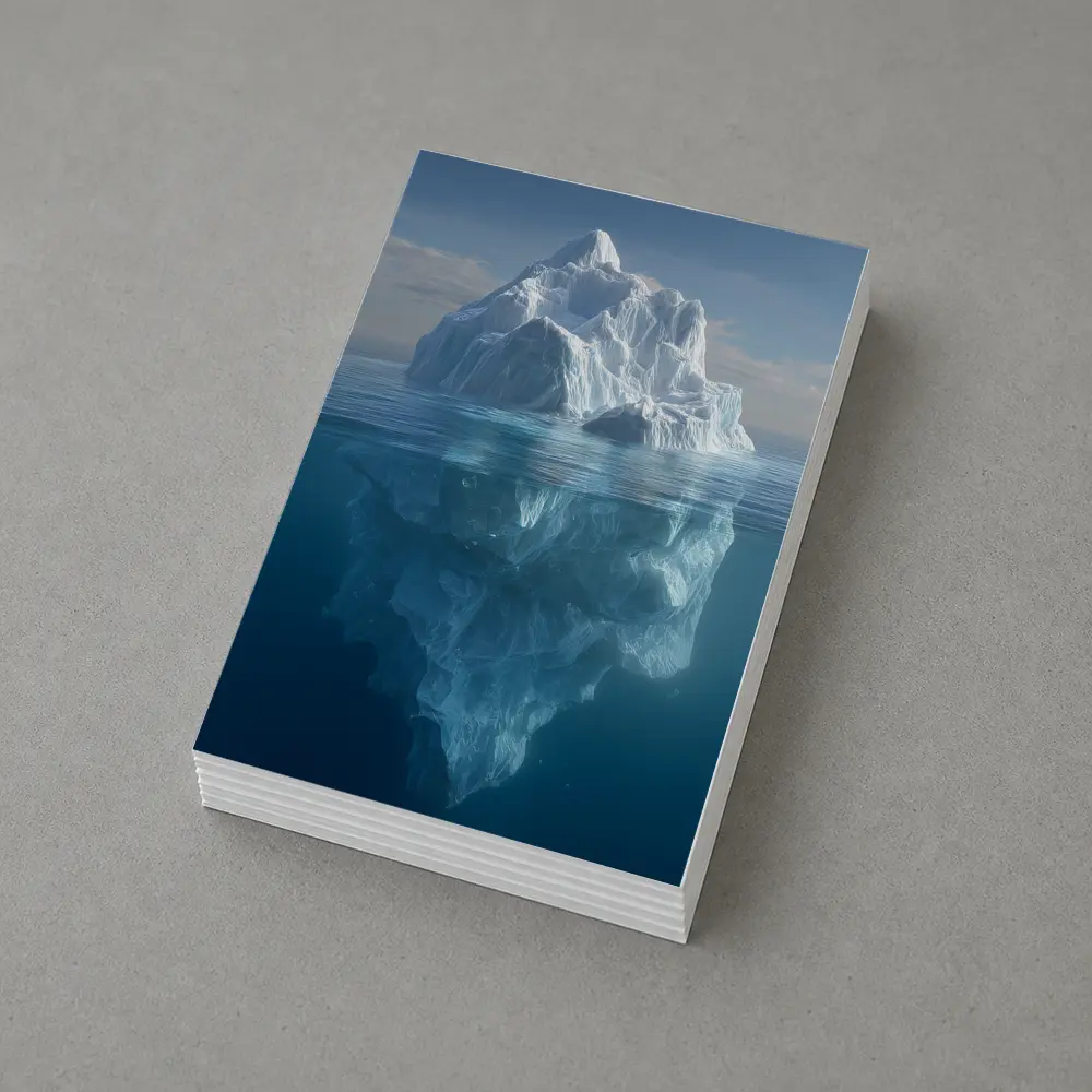 Iceberg Above And Below Ocean Surface – Postcards