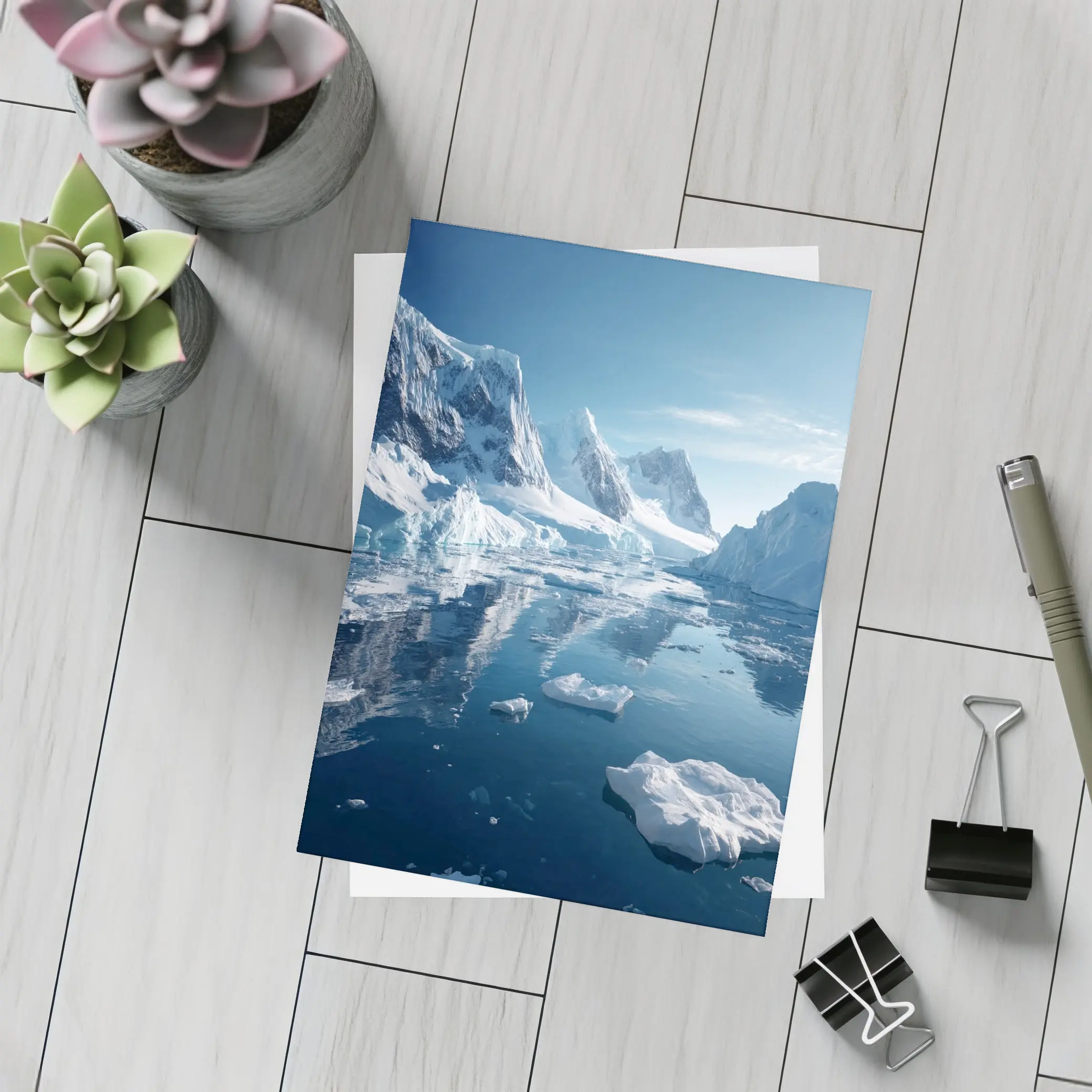 Arctic Ice Glaciers Blue Mountain Water – Postcards
