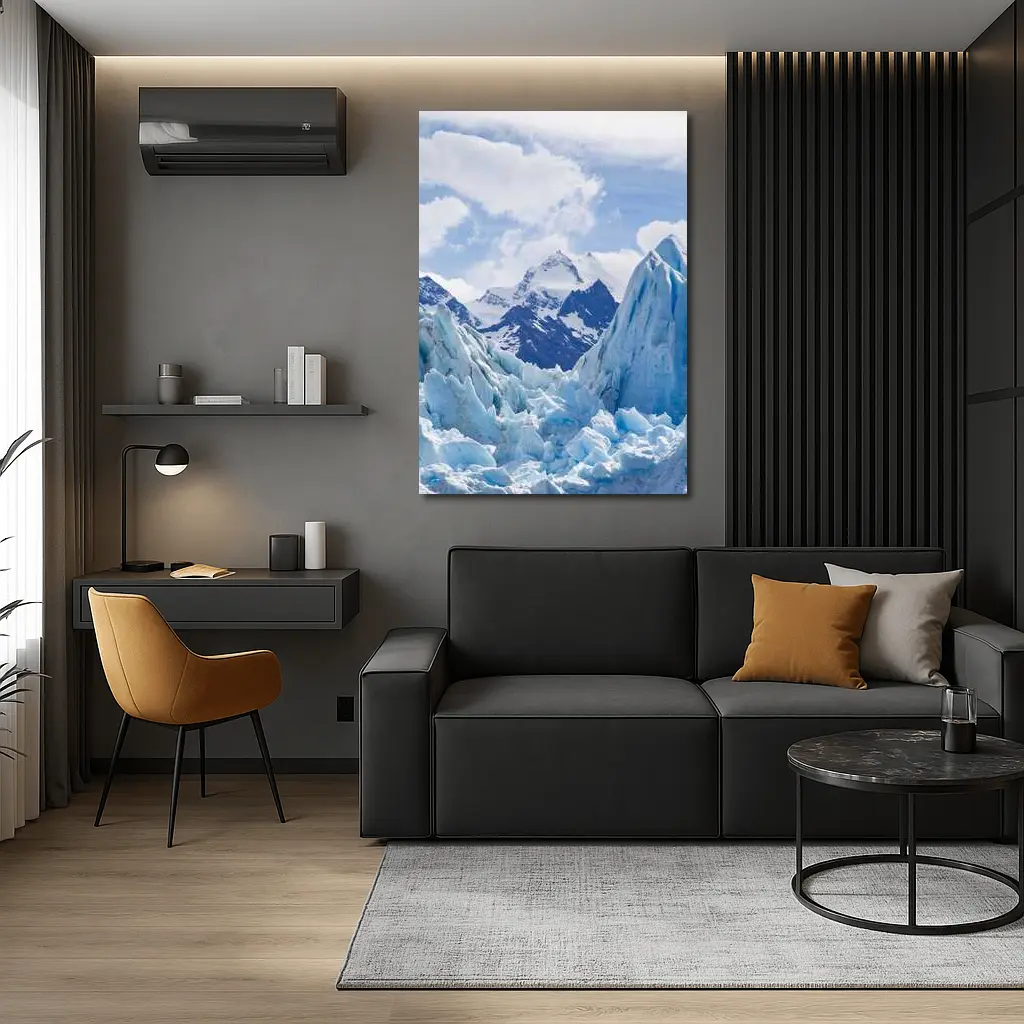Blue Glacier Peaks Snow Mountains Sky – Wall Art
