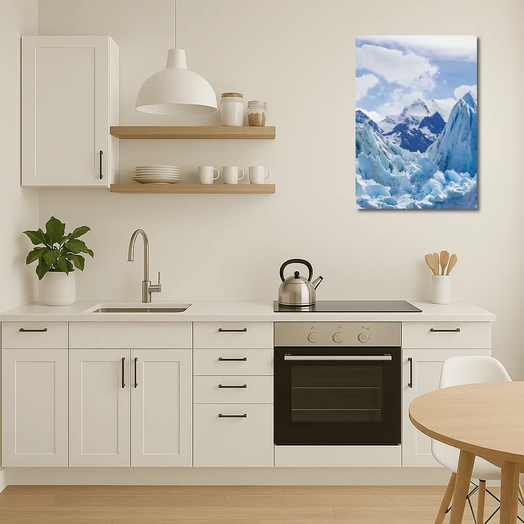 Blue Glacier Peaks Snow Mountains Sky – Wall Art