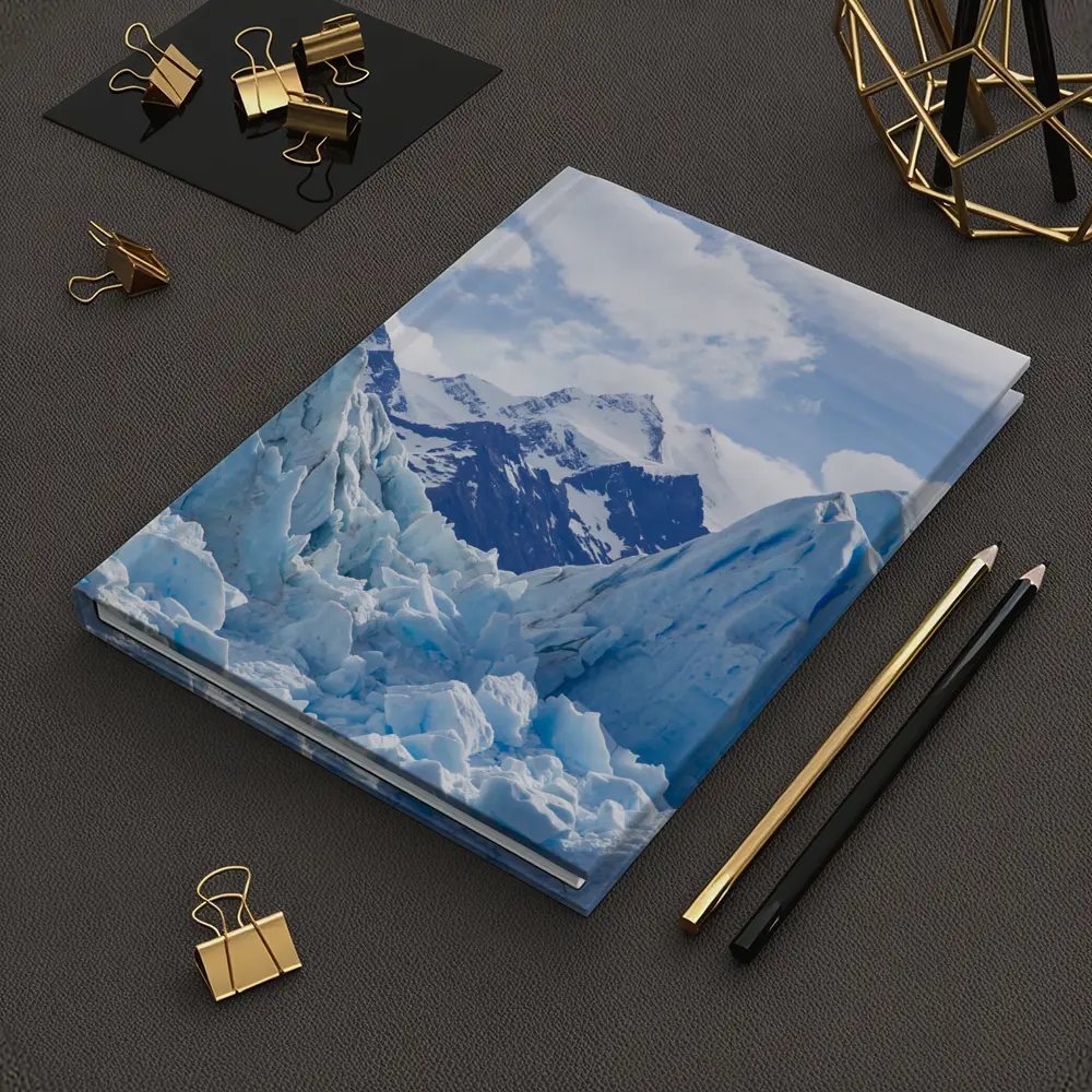 Blue Glacier Peaks Snow Mountains Sky – Notebooks