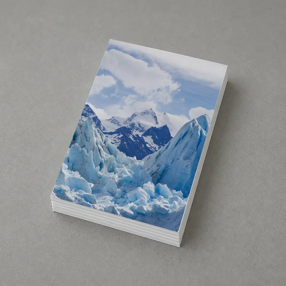 Blue Glacier Peaks Snow Mountains Sky – Postcards