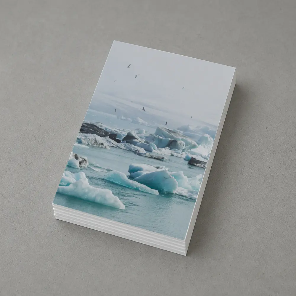 Icebergs Floating in Glacial Arctic Waters – Postcards