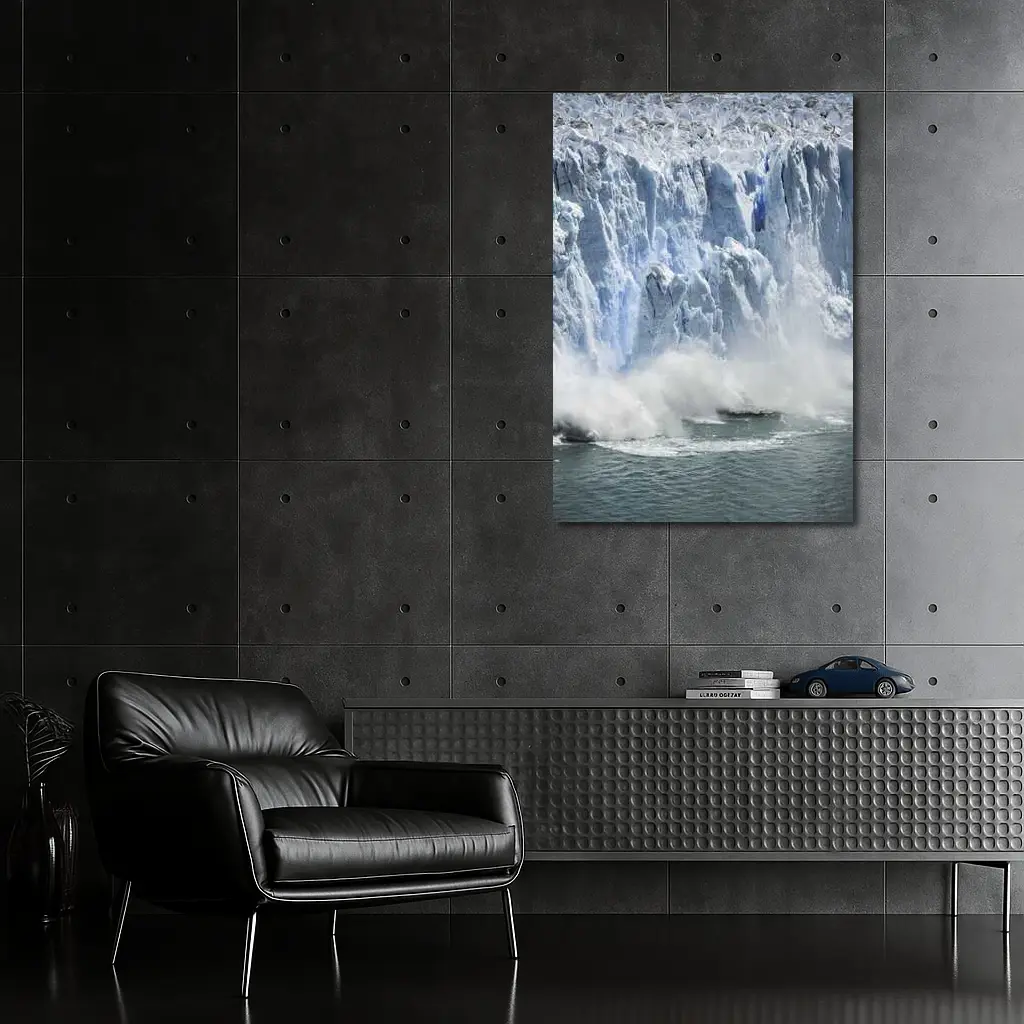 Glacier Calving Ice Wall Ocean Spray – Wall Art
