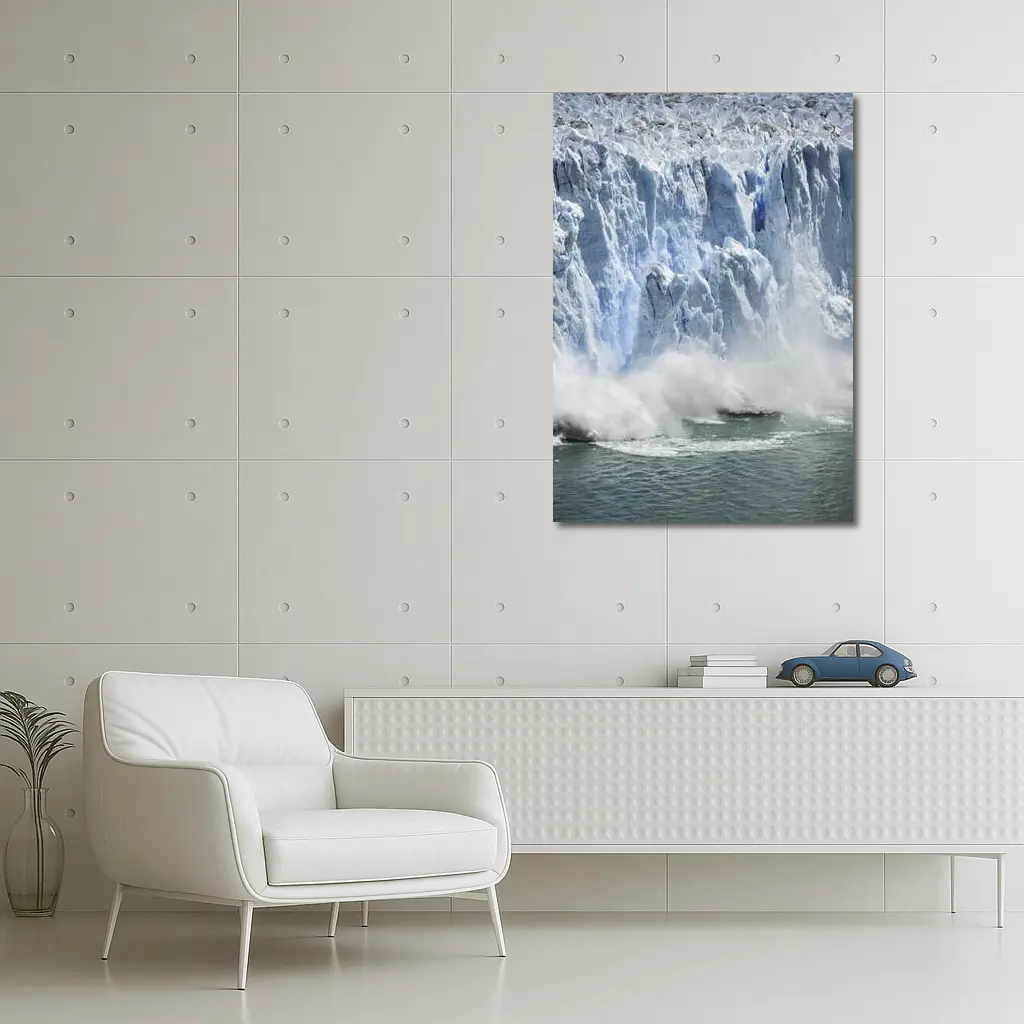 Glacier Calving Ice Wall Ocean Spray – Wall Art