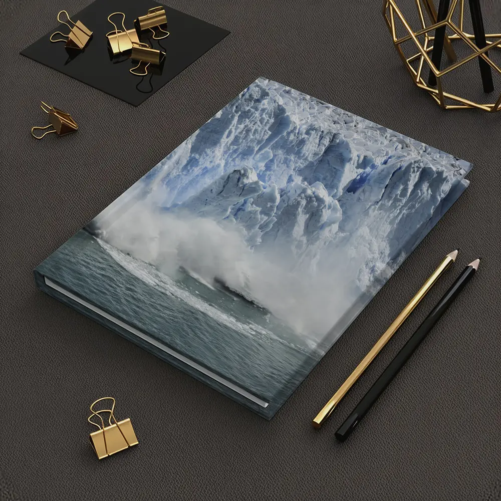 Glacier Calving Ice Wall Ocean Spray – Notebooks