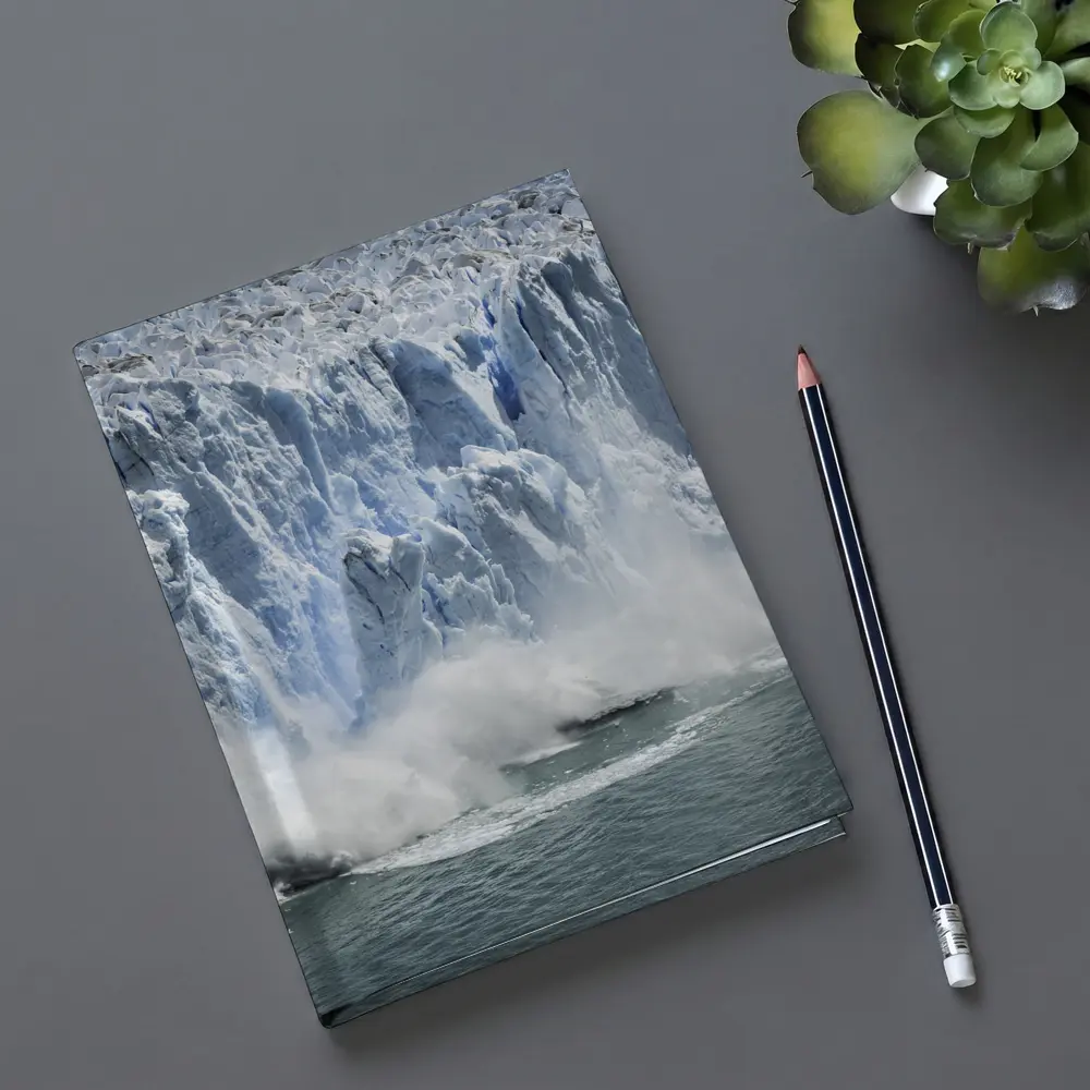 Glacier Calving Ice Wall Ocean Spray – Notebooks