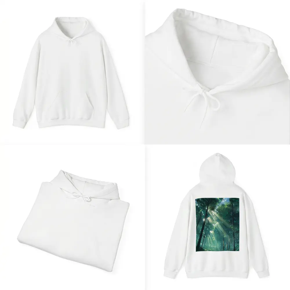 Anime Forest Sunlight Rays Through Trees – Hoodies