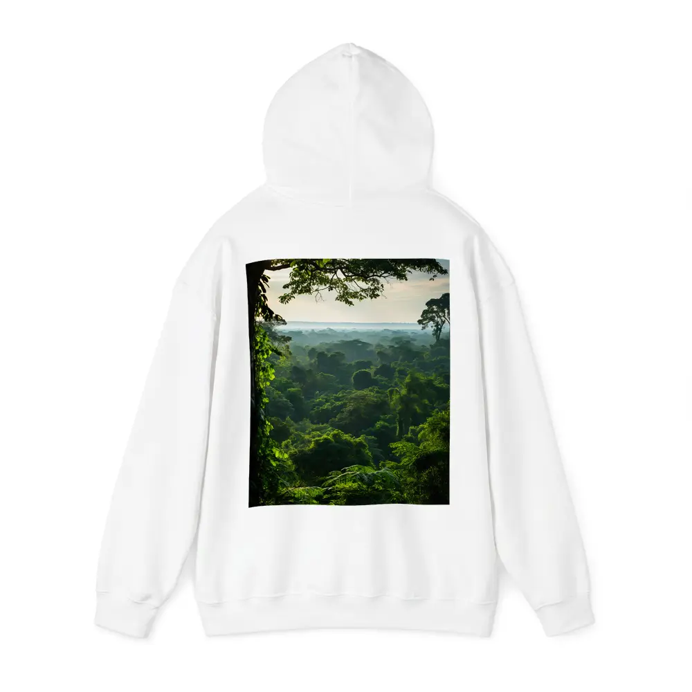 Dense Tropical Rainforest Canopy Misty Horizon – Hoodies