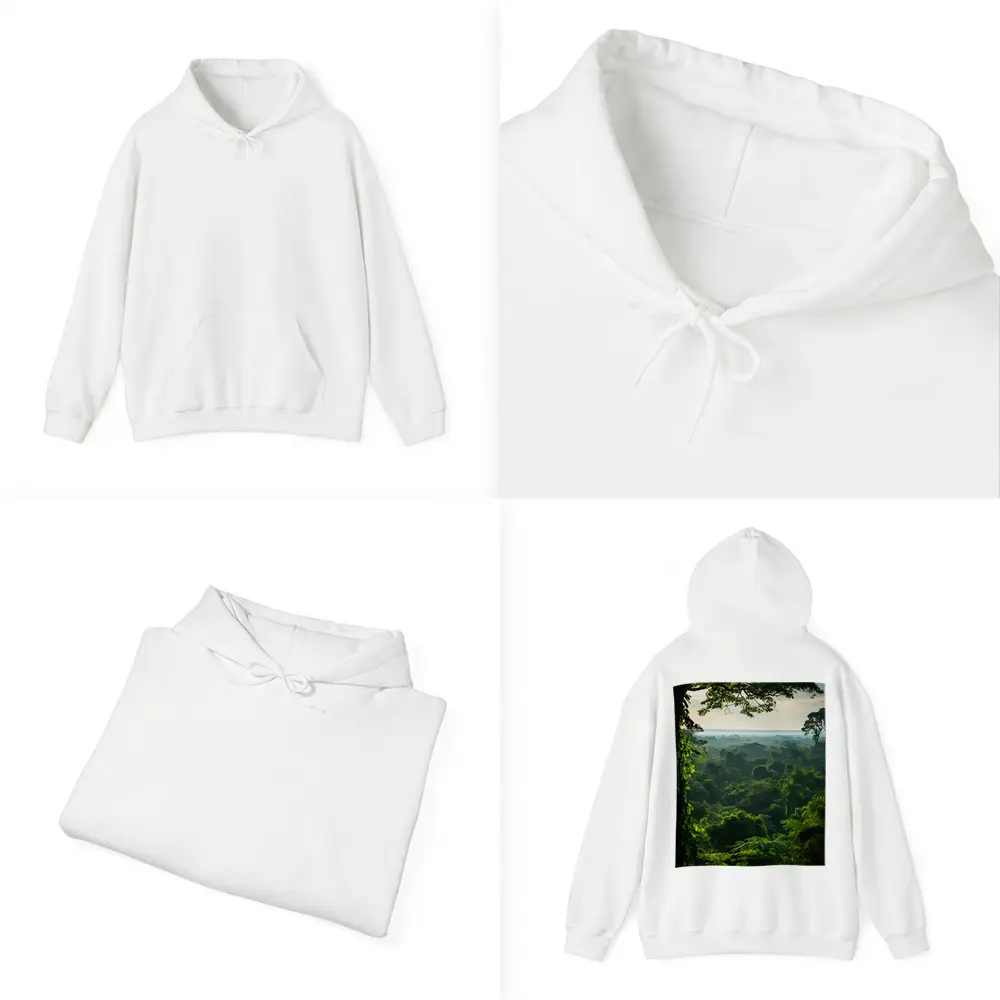 Dense Tropical Rainforest Canopy Misty Horizon – Hoodies