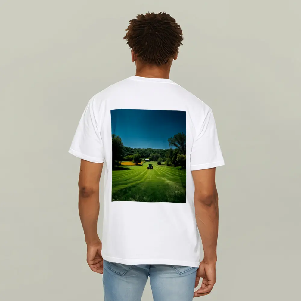 Green Farm Field Tractor Rural Countryside – T-Shirts