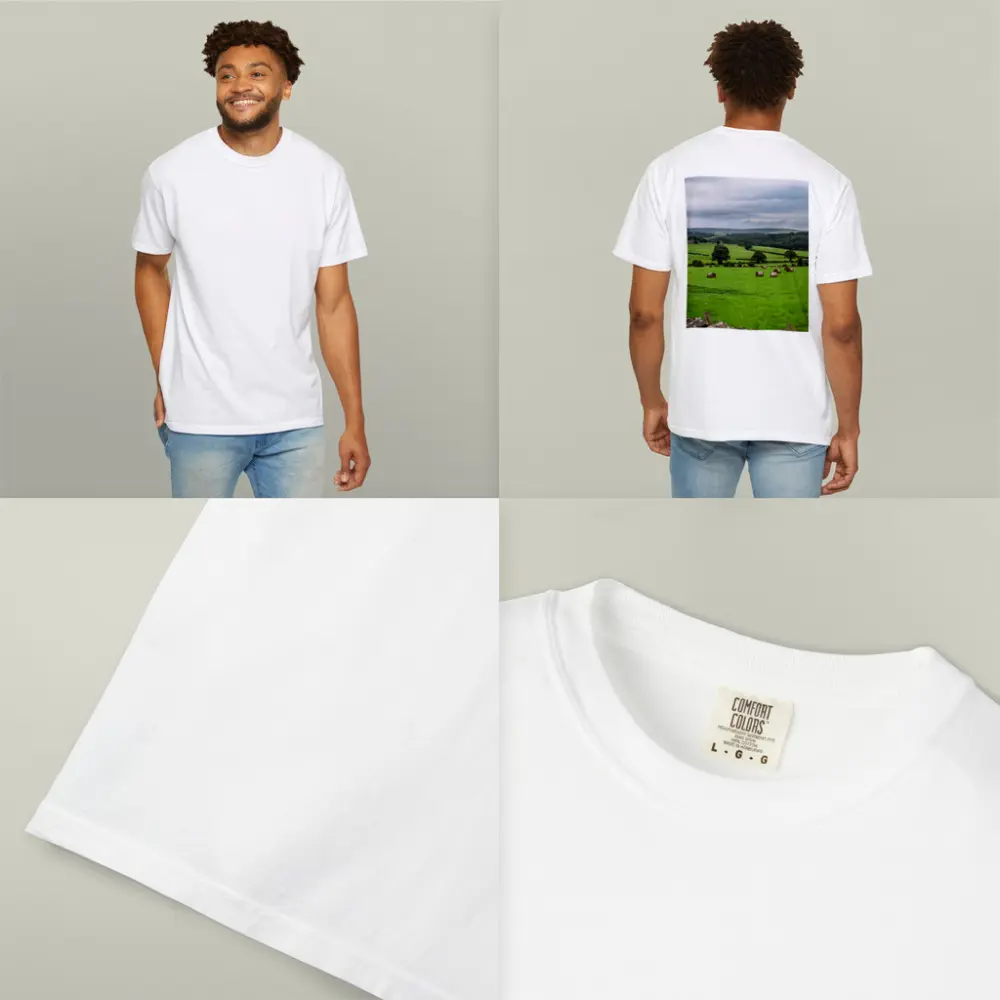 Green English Fields Hay Bales Countryside – T-Shirts