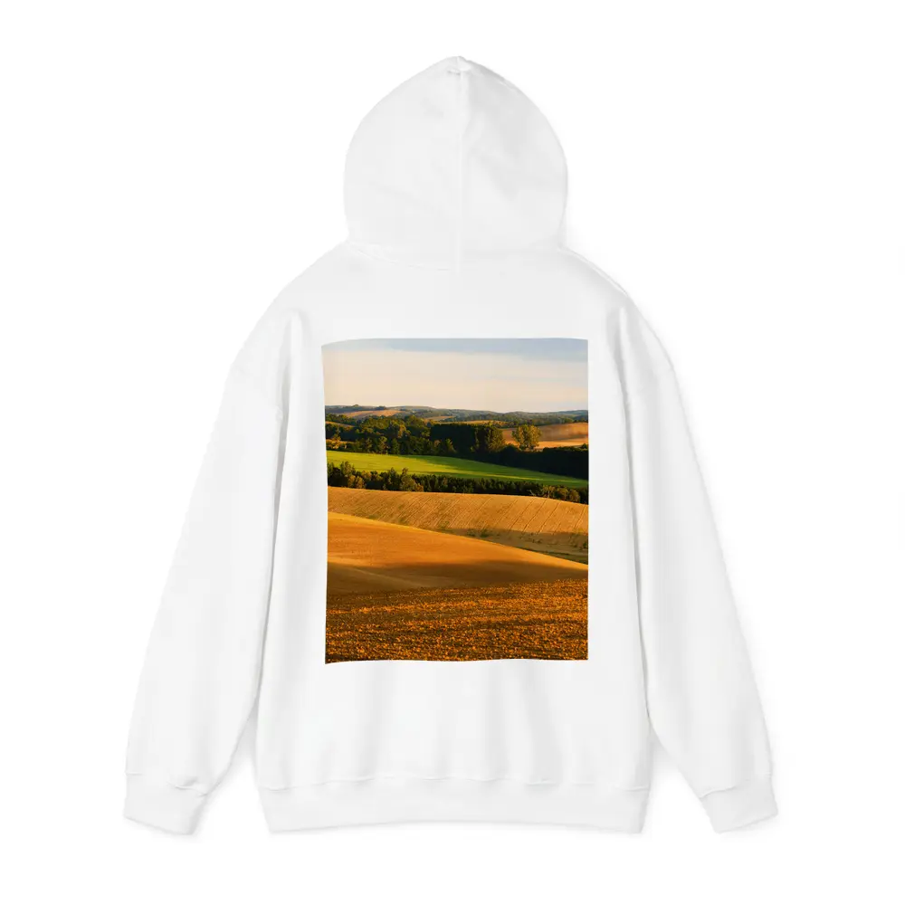 Golden Rolling Fields Green Trees Countryside – Hoodies