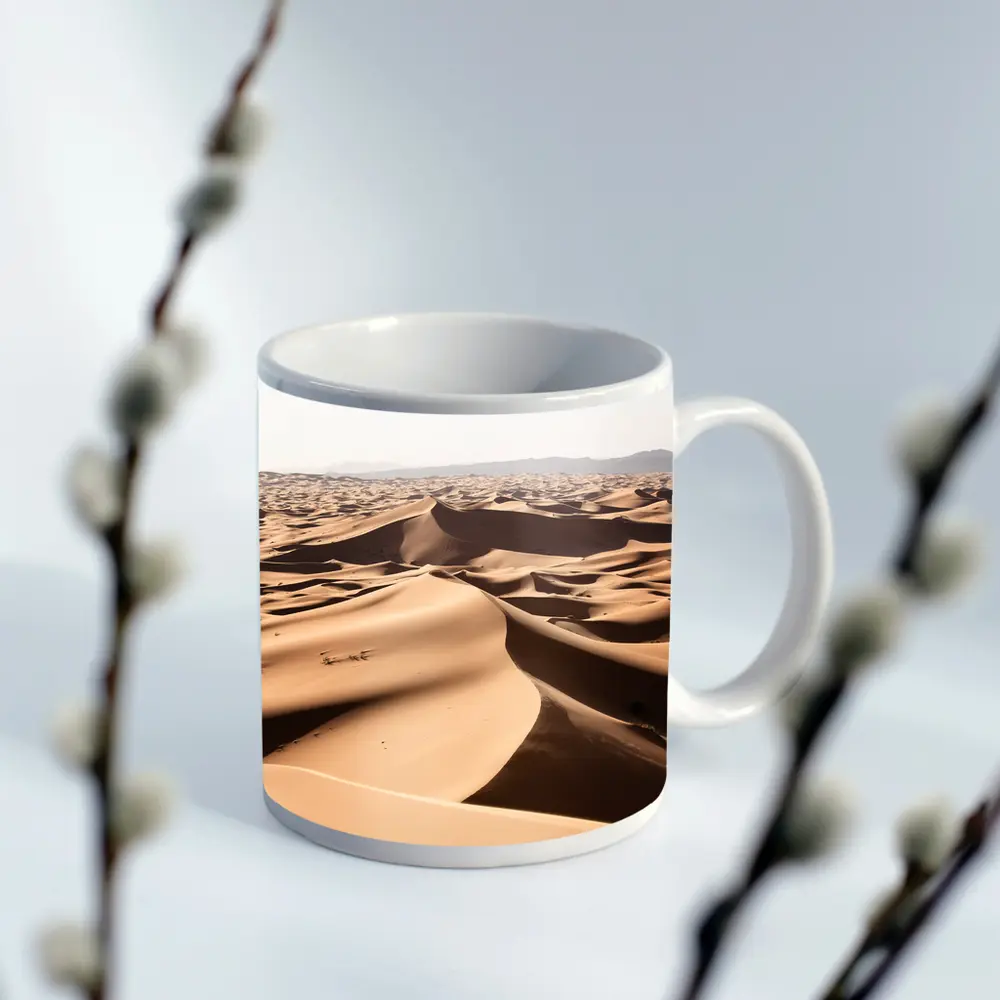 Sahara Desert Sand Dunes Aerial View – Mugs