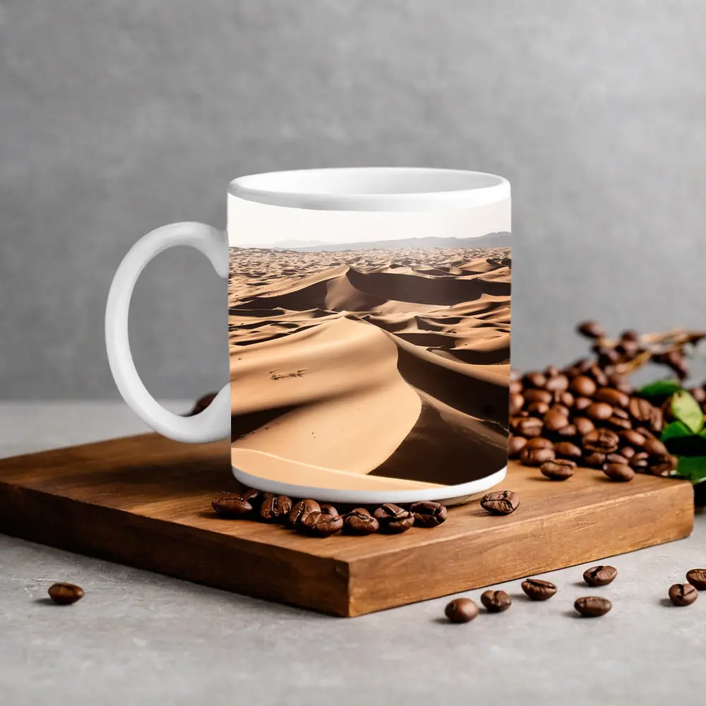 Sahara Desert Sand Dunes Aerial View – Mugs