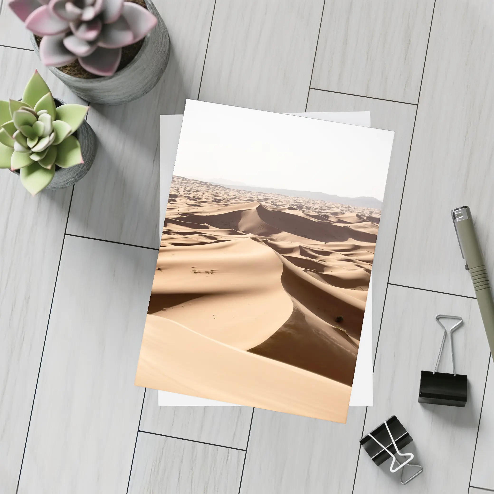 Sahara Desert Sand Dunes Aerial View – Postcards