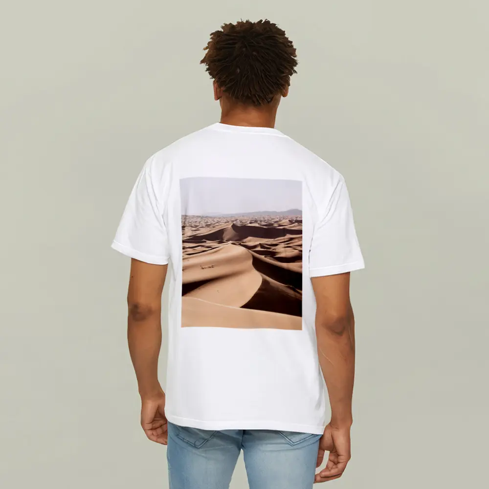 Sahara Desert Sand Dunes Aerial View – T-Shirts