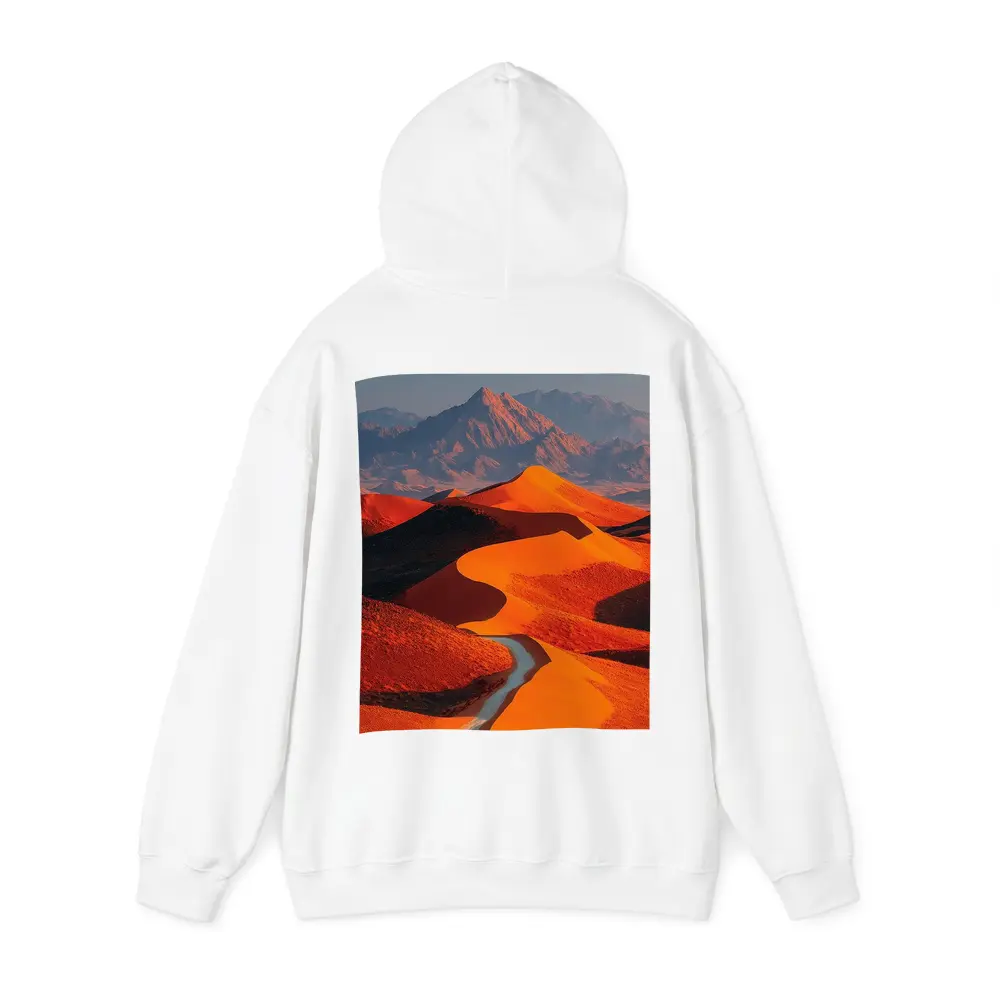 Orange Desert Dunes Winding Road Mountain – Hoodies