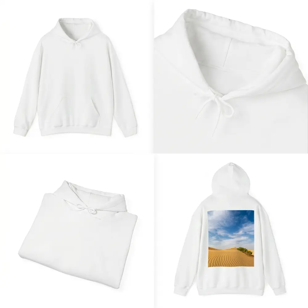 Golden Sand Dunes Blue Sky Desert – Hoodies