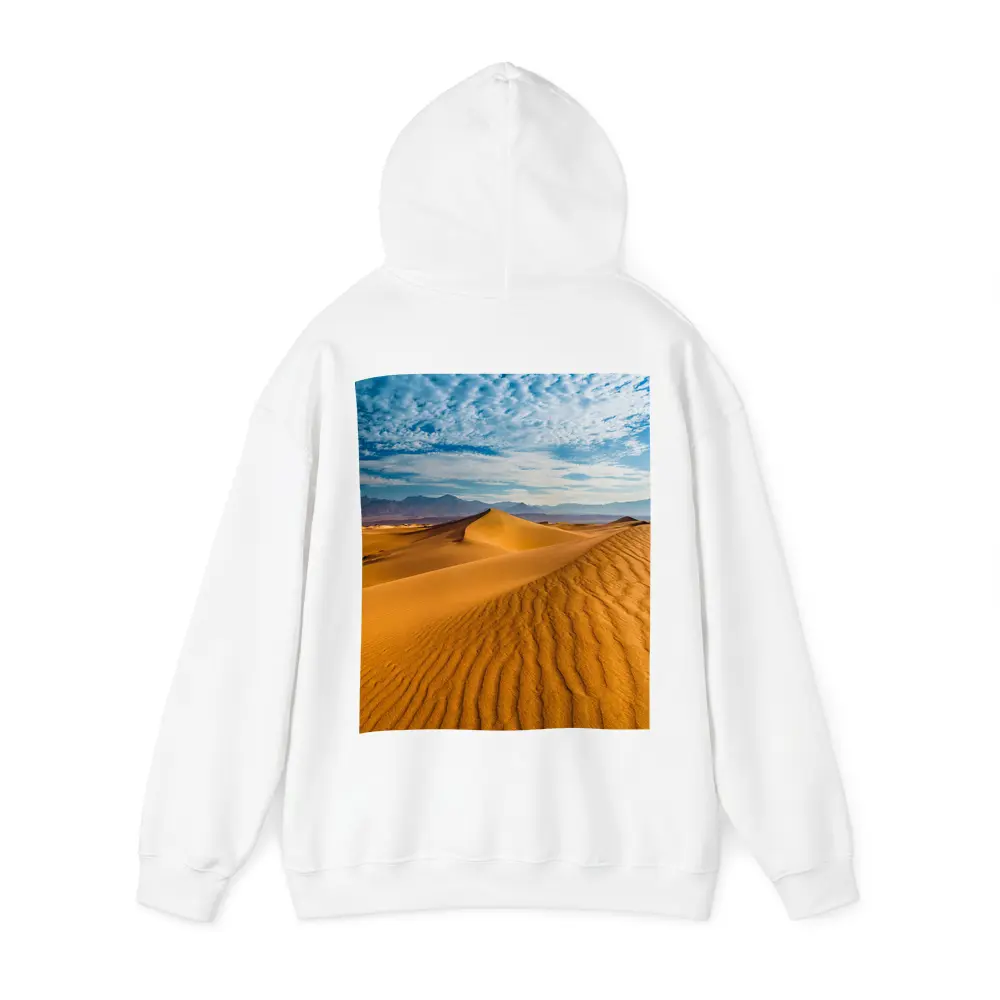 Golden Sand Dunes Blue Cloudy Sky – Hoodies