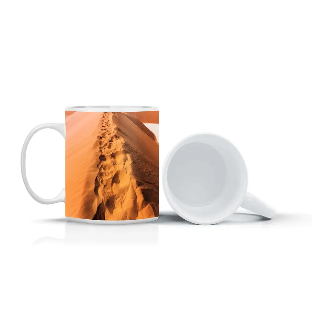 Desert Sand Dune Footprints Sunny Africa – Mugs