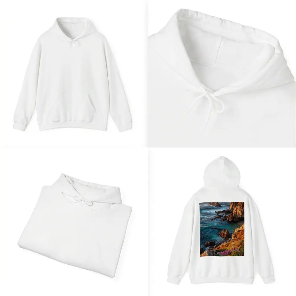 Big Sur Rocky Coastline Golden Hour Seascape – Hoodies