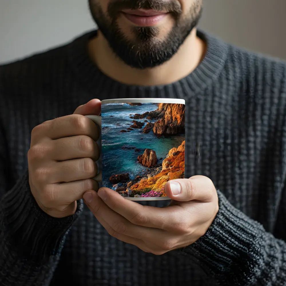 Big Sur Rocky Coastline Golden Hour Seascape – Mugs