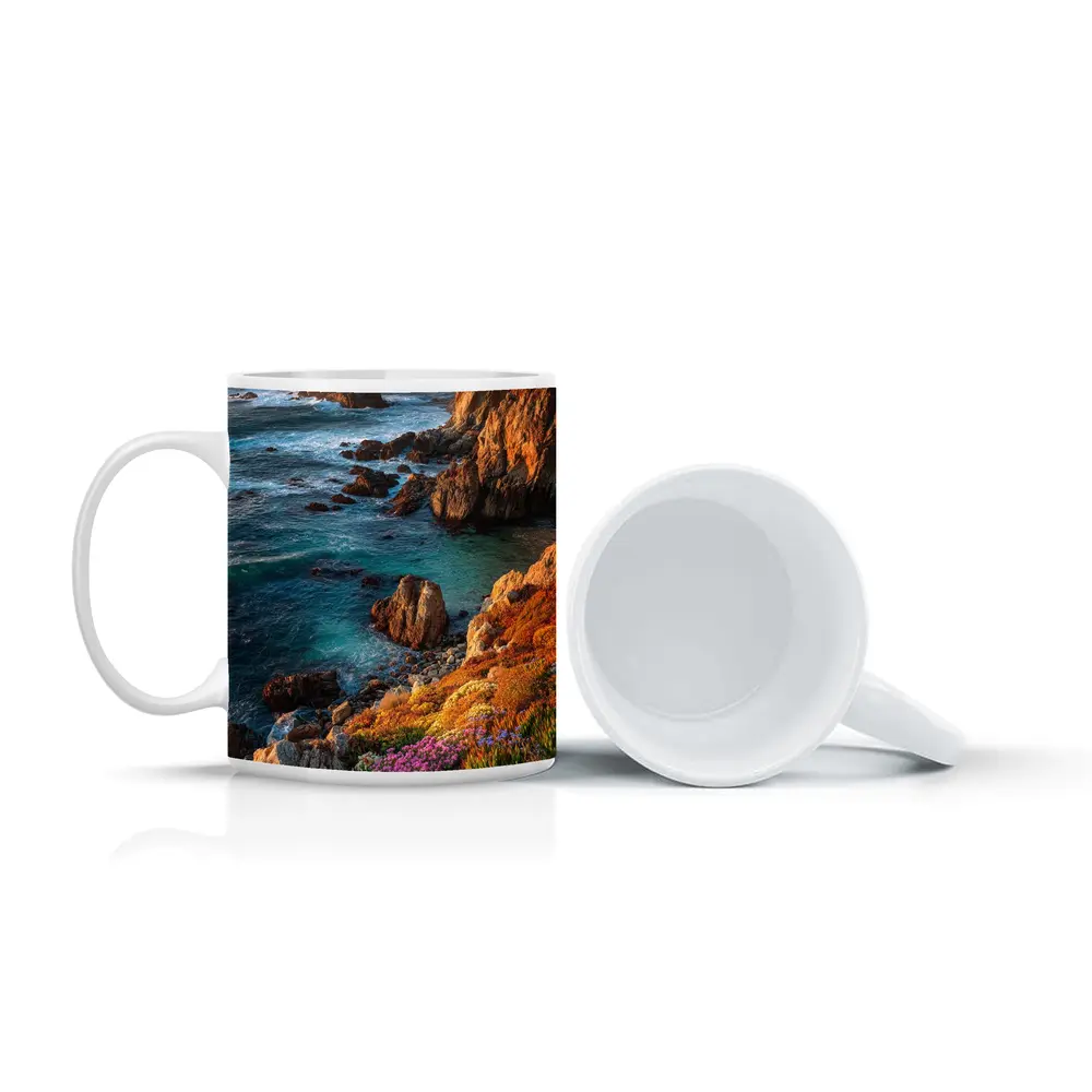Big Sur Rocky Coastline Golden Hour Seascape – Mugs