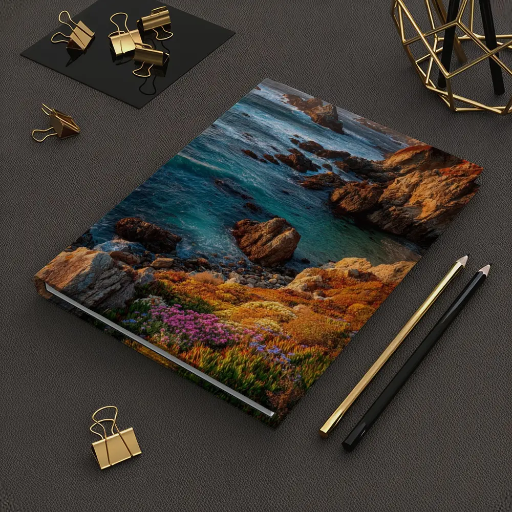Big Sur Rocky Coastline Golden Hour Seascape – Notebooks