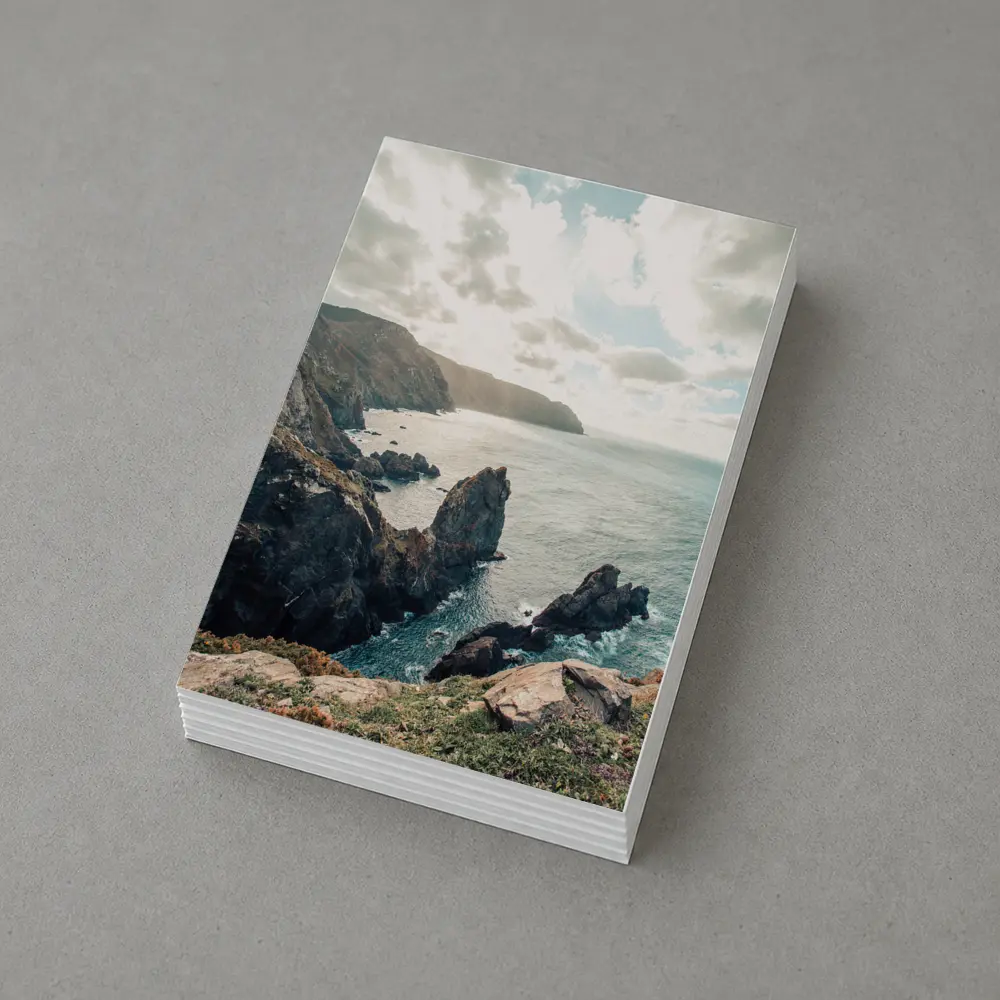 Rocky Coastal Cliffs Over Blue Ocean – Postcards