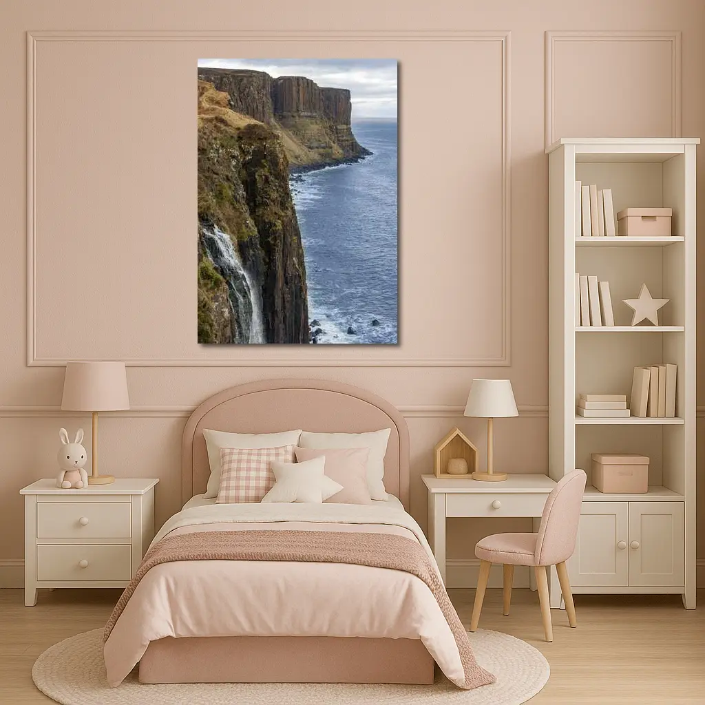 Kilt Rock Cliffs Waterfall Isle of Skye – Wall Art