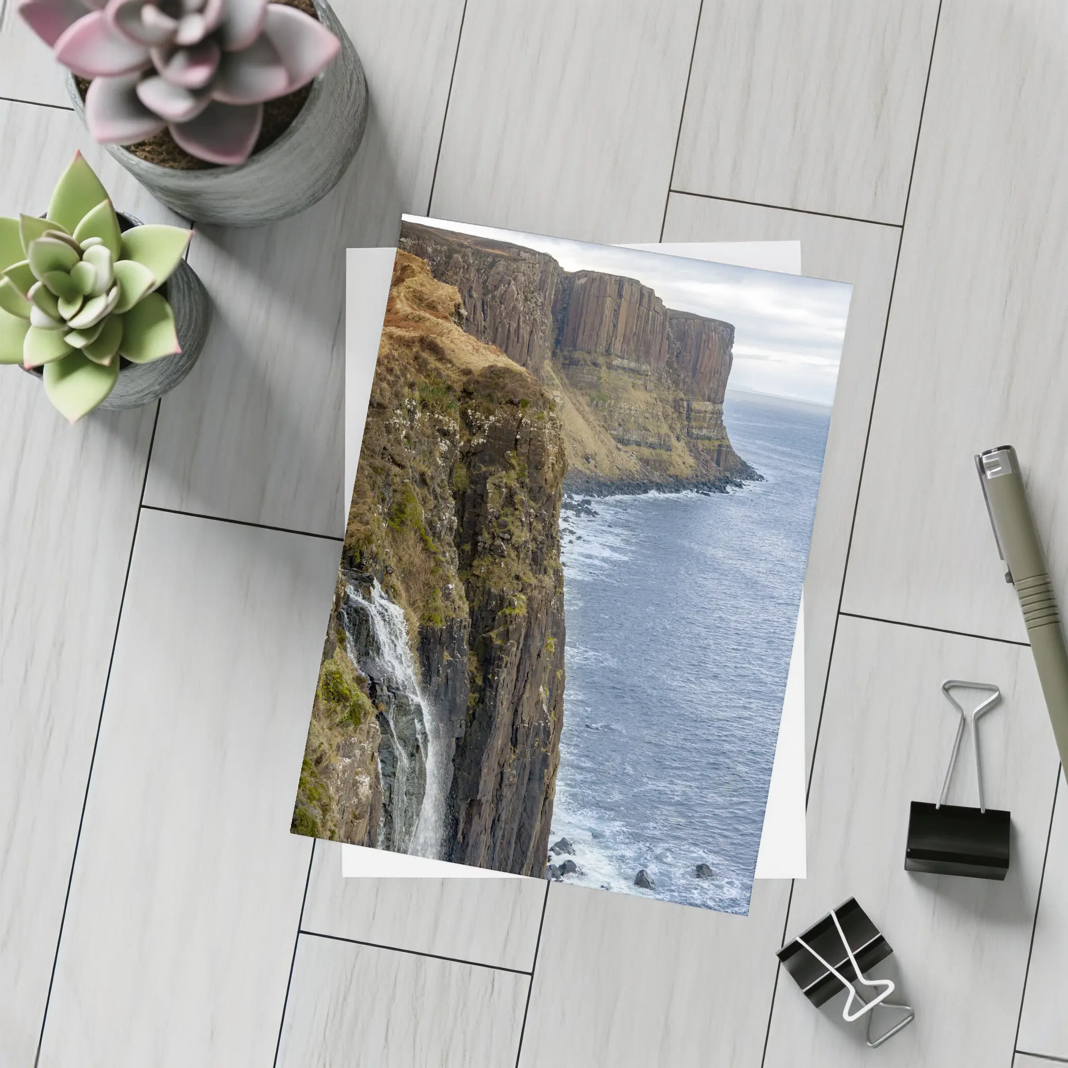 Kilt Rock Cliffs Waterfall Isle of Skye – Postcards