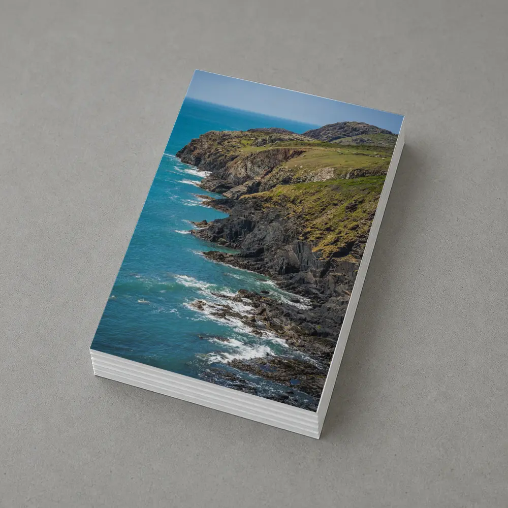 Rocky Coastal Cliffs Above Turquoise Ocean Waves – Postcards