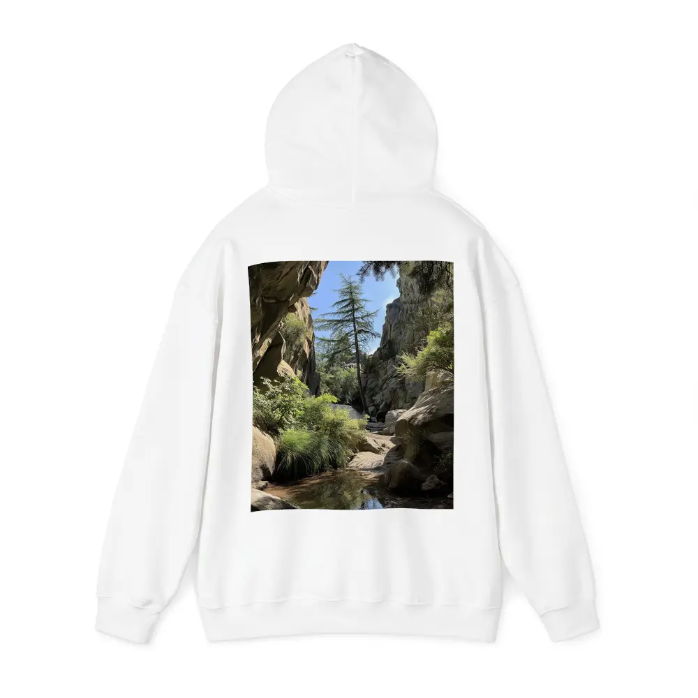 Rocky Canyon Creek With Tall Pine Tree – Hoodies