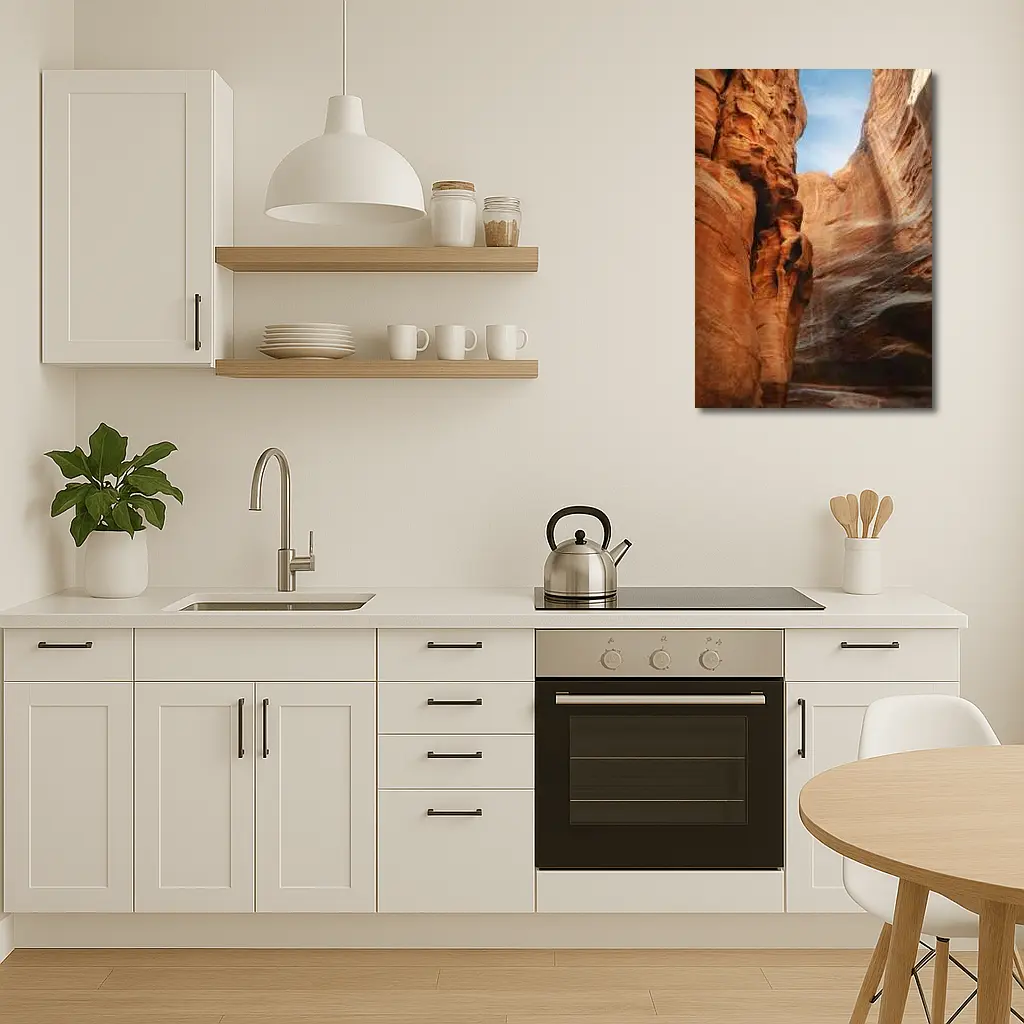 Red Rock Slot Canyon Blue Sky – Wall Art